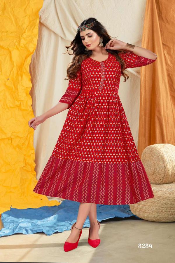 Trendy Paakhi Heavy Rayon designer Anarkali Kurti Collection